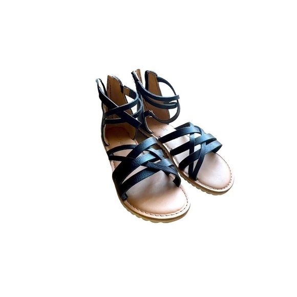 Cat & Jack Gladiator Sandals : Color: Black/Tan Size 13 - Picture 1 of 6